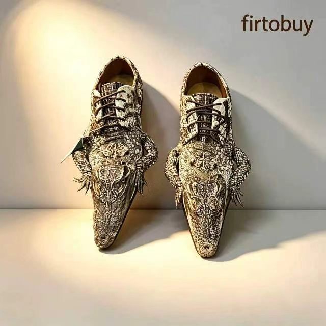 Crocodile Head Design Shoes