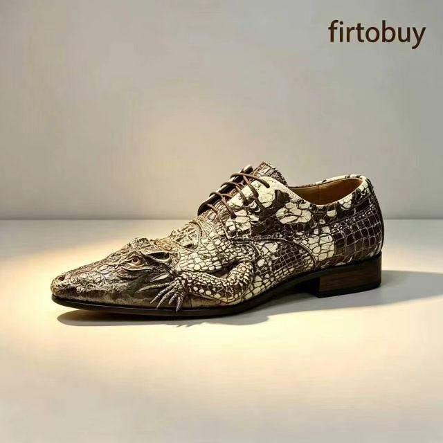 Crocodile Head Design Shoes
