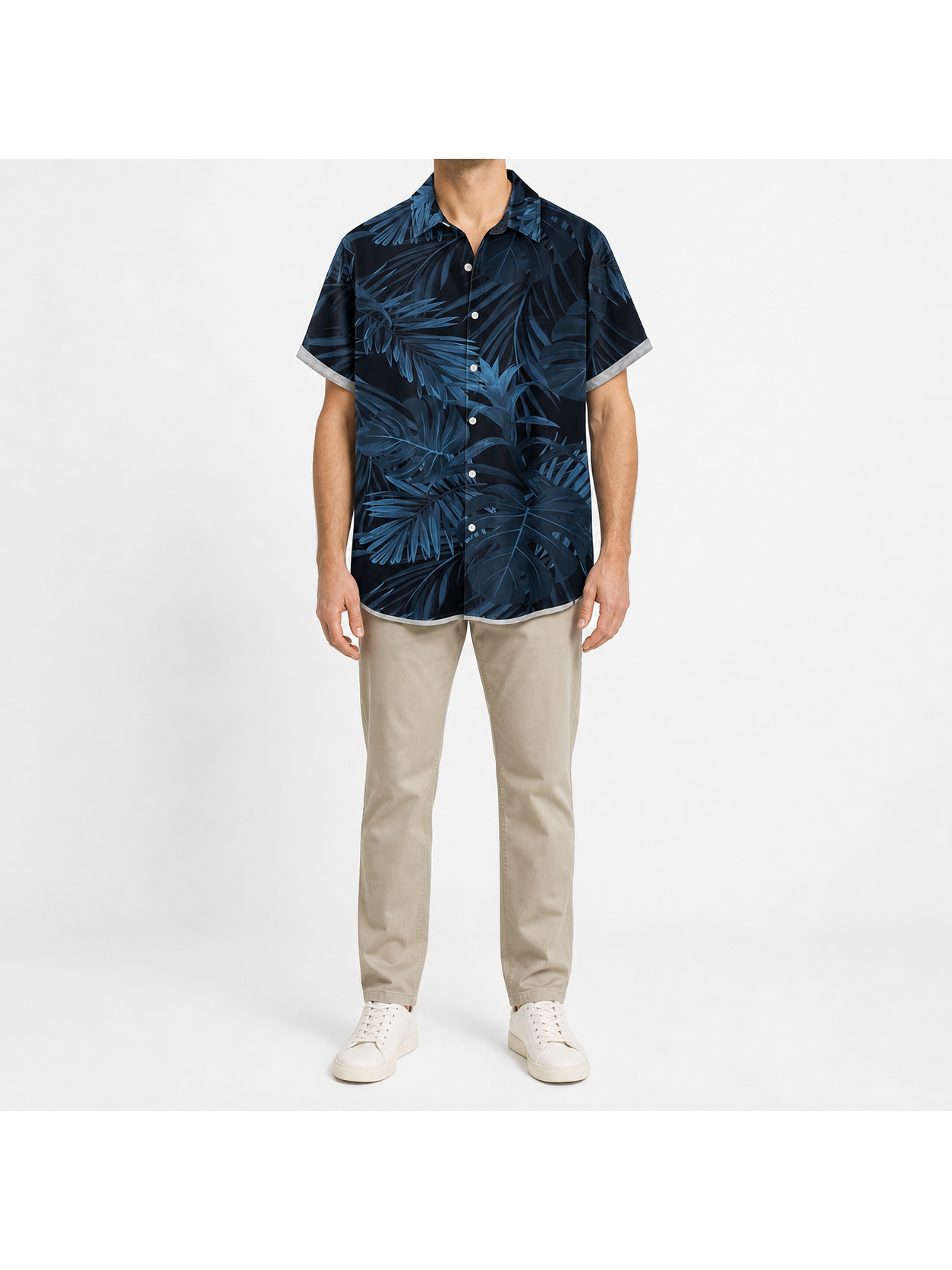 ⏰Seasonal Clearance Sale🔥Men's Tropical Leaf Relaxed Short-Sleeve Shirt Set