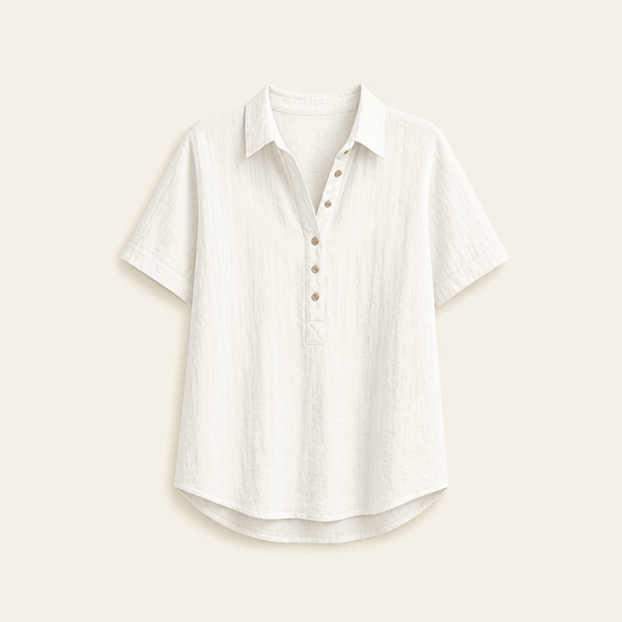 Seasonal Clearance Sale🔥12-PackOnly $32.9    Women’s Short Sleeve Henley Blouse – 12-Pack