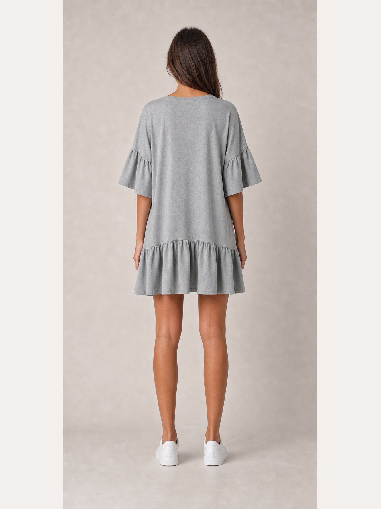 ⏰Seasonal Clearance Sale🔥Women's V-Neck Ruffle Sleeve Drop-Waist Mini Dress