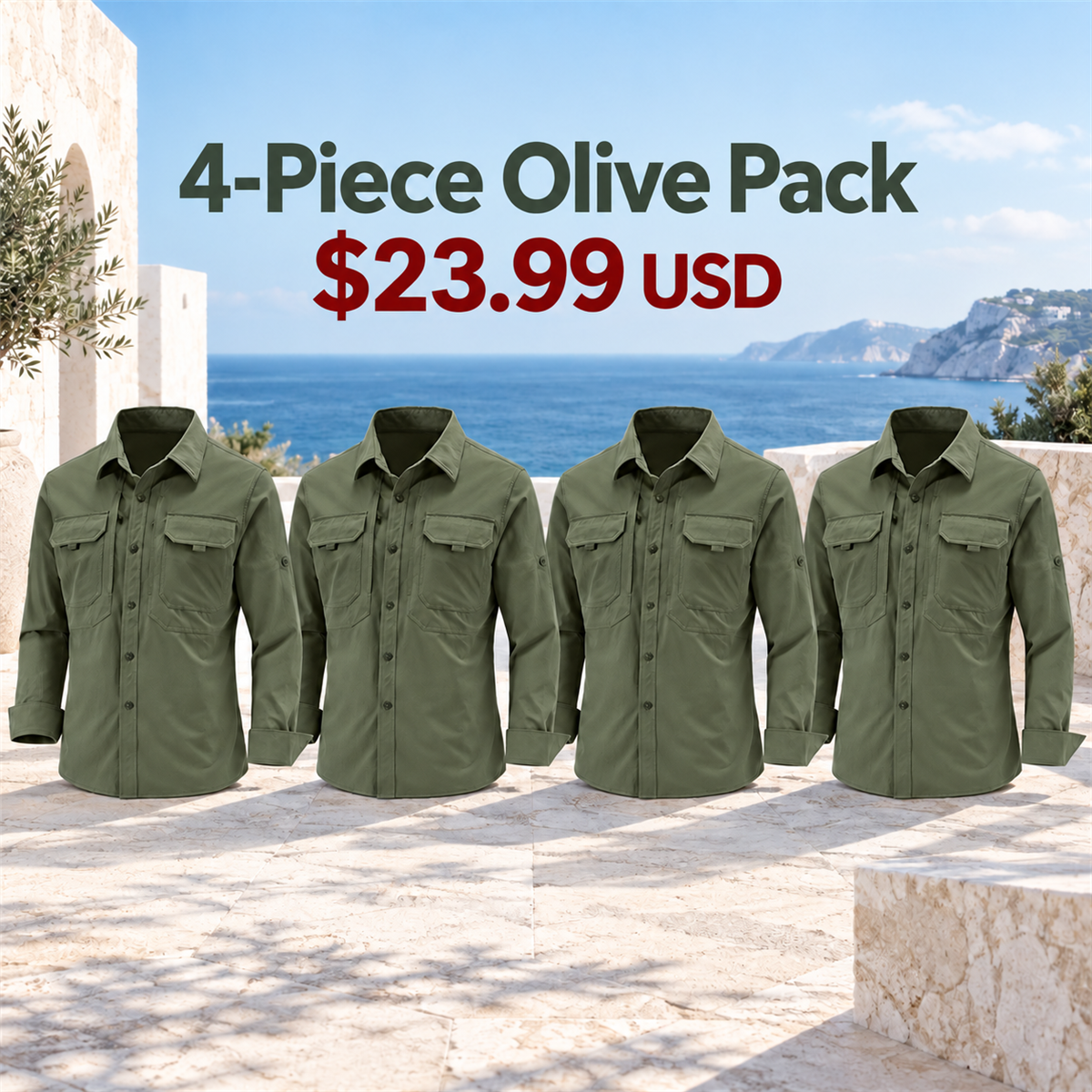 4-Piece Olive Pack | exact multipack selection