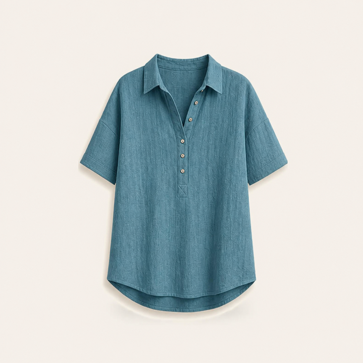 Seasonal Clearance Sale🔥12-PackOnly $32.9    Women’s Short Sleeve Henley Blouse – 12-Pack