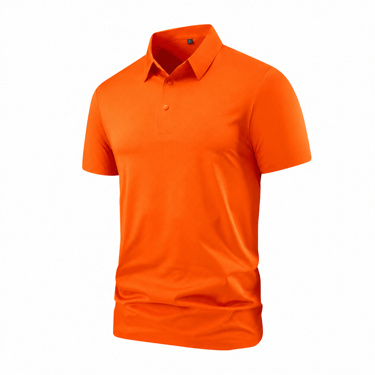 Men’s Solid Color Short Sleeve Polo Shirt – Casual Collared Top – Sizes S–5XL