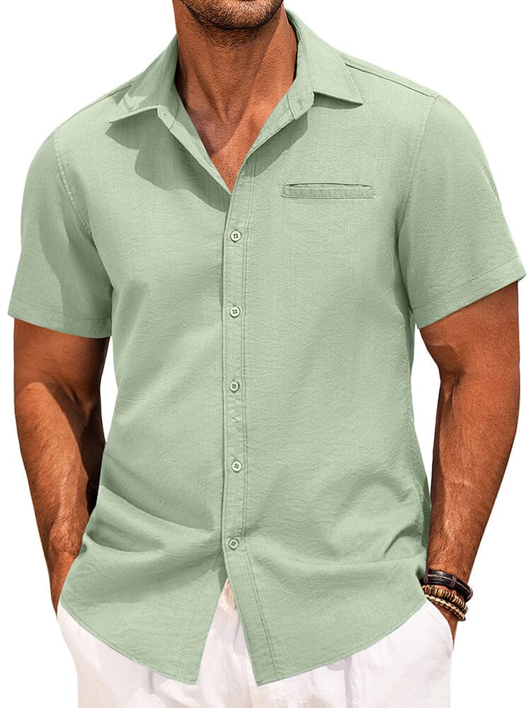 Casual Linen Button Down Shirt