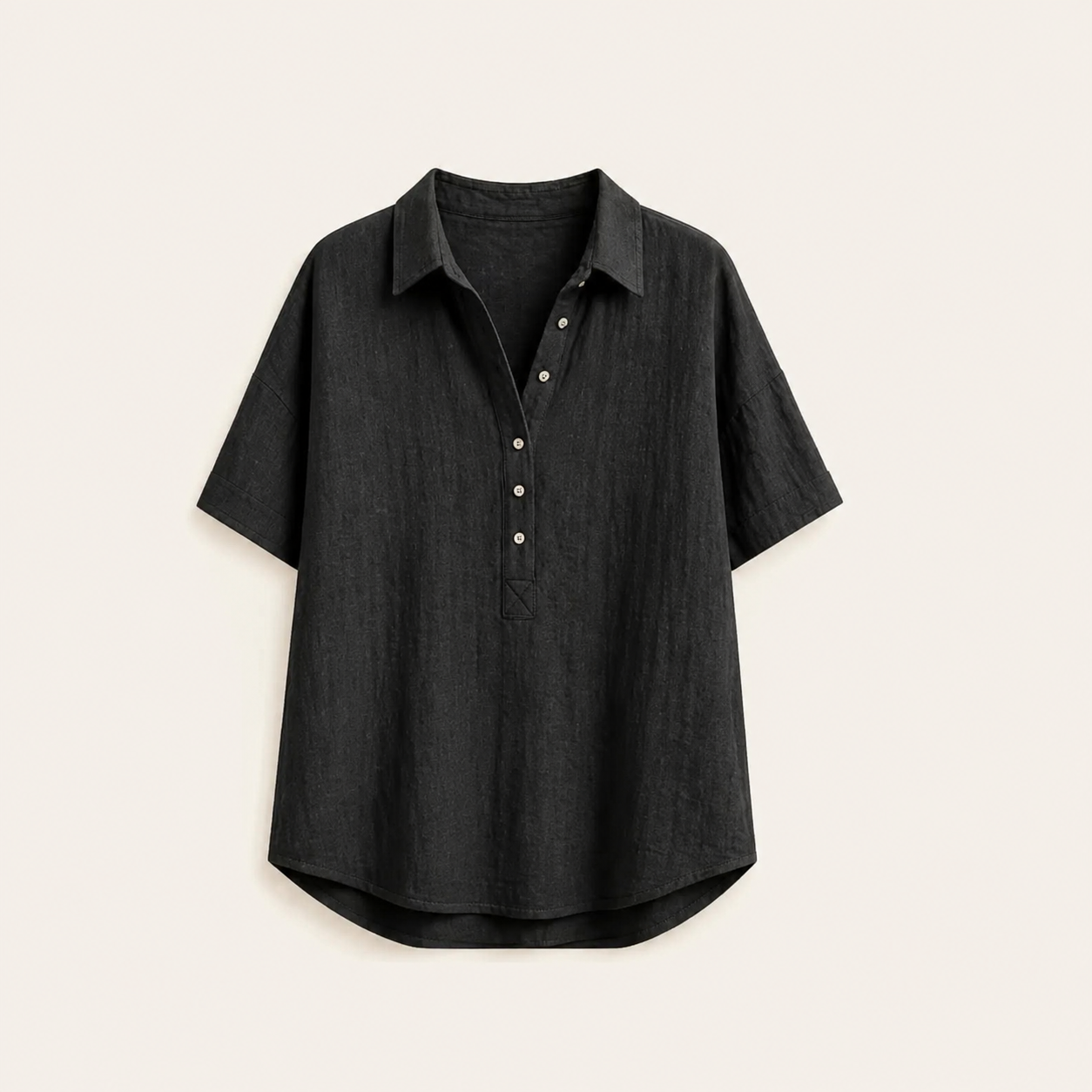 Seasonal Clearance Sale🔥12-PackOnly $32.9    Women’s Short Sleeve Henley Blouse – 12-Pack