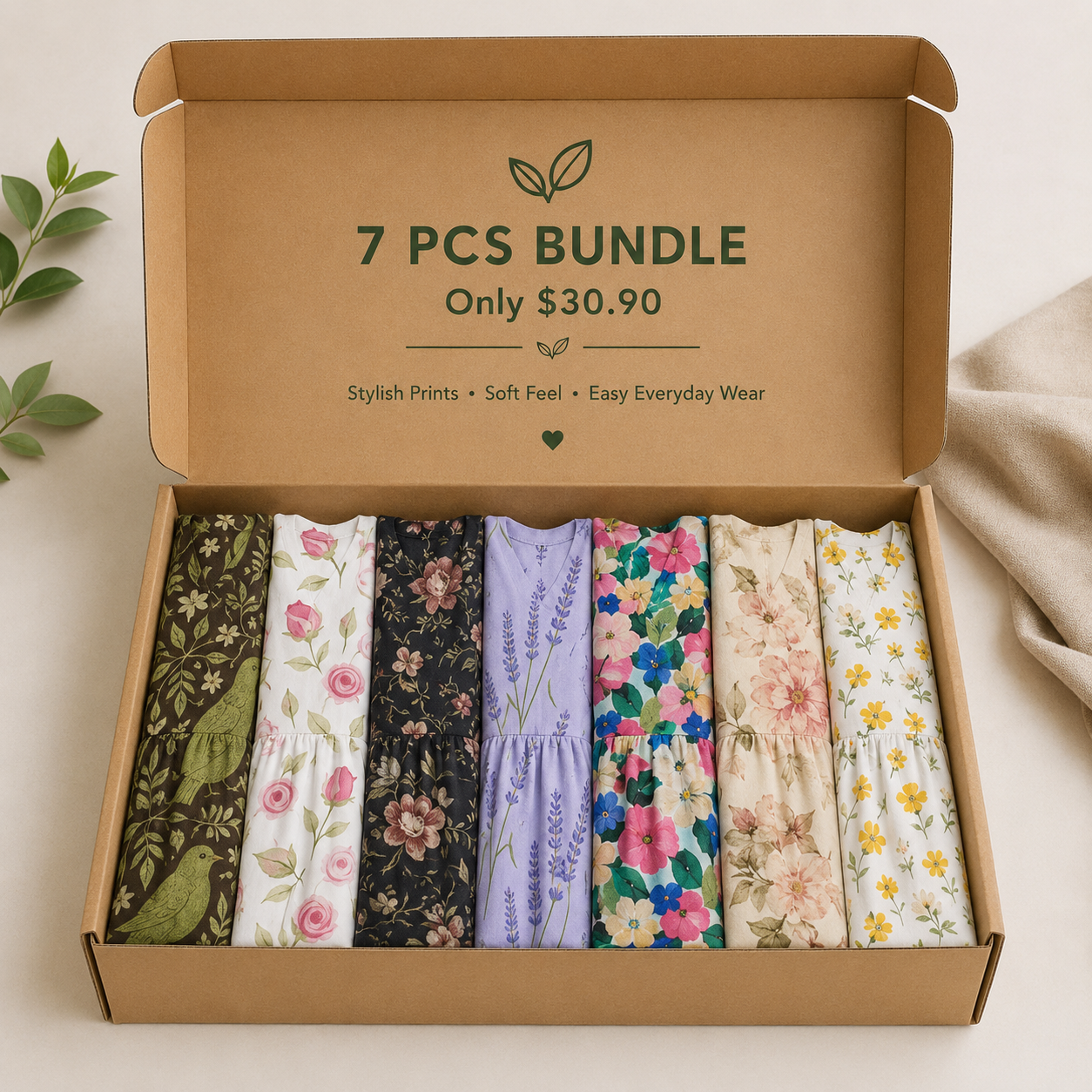 Beautiful and comfortable – a soft, stylish printed linen dress in plus sizes