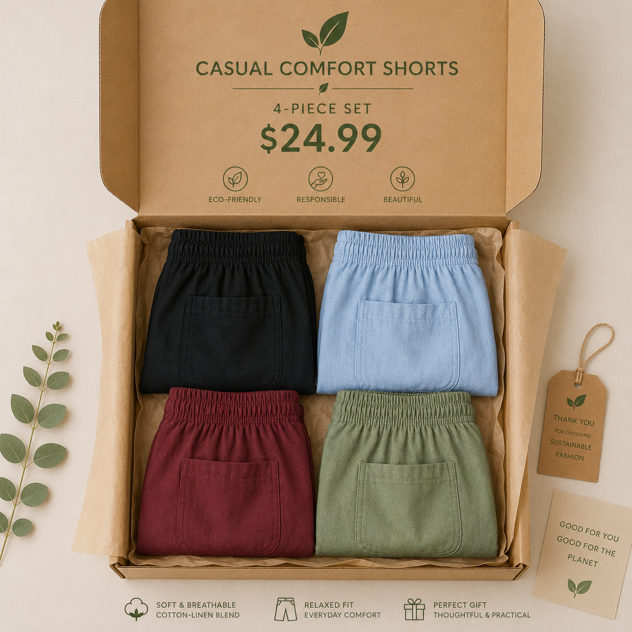 Seasonal Clearance Sale🔥8-PackOnly 29.99 Casual High-Waist Elastic Pocket Shorts – Summer Comfort for Women