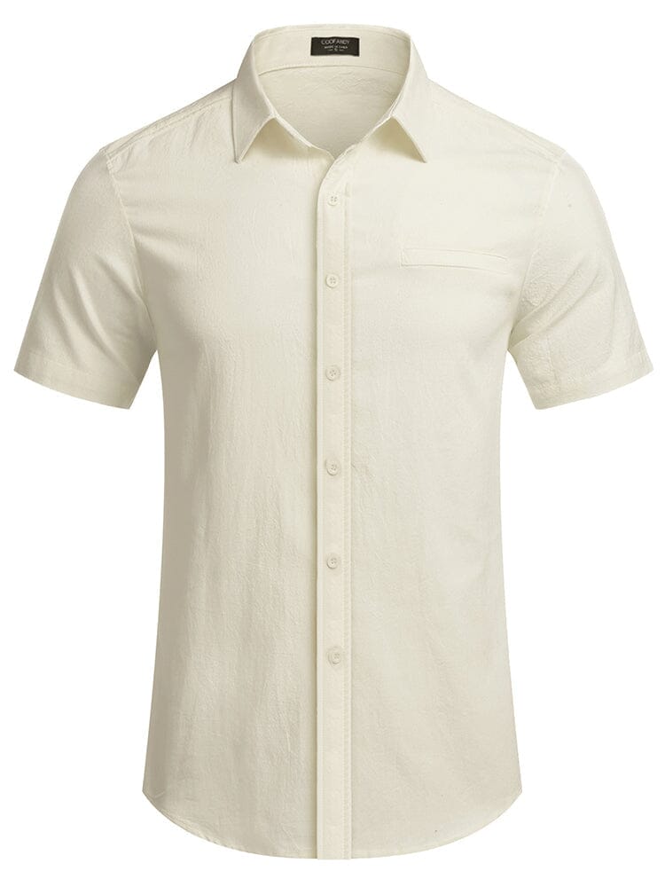 Casual Linen Button Down Shirt