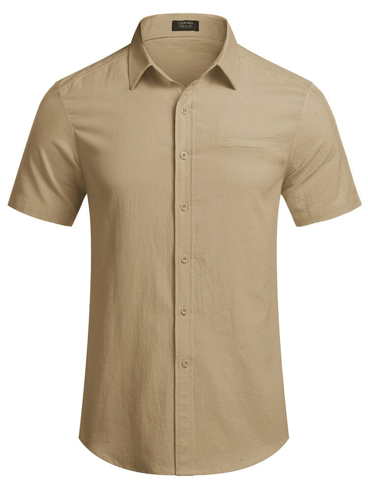 Casual Linen Button Down Shirt