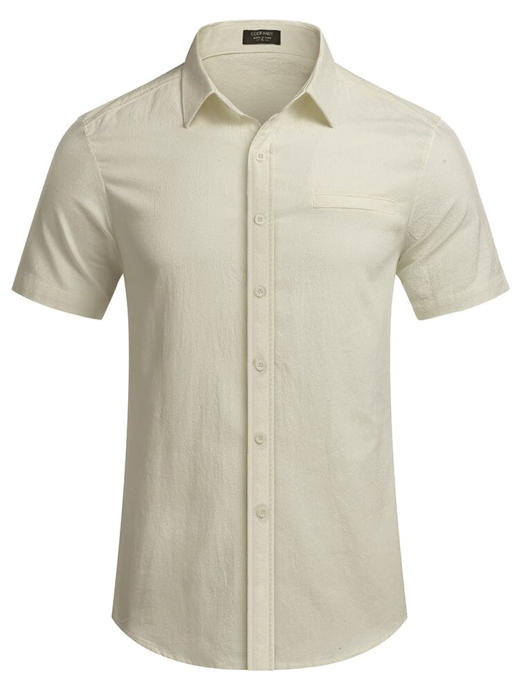 Casual Linen Button Down Shirt