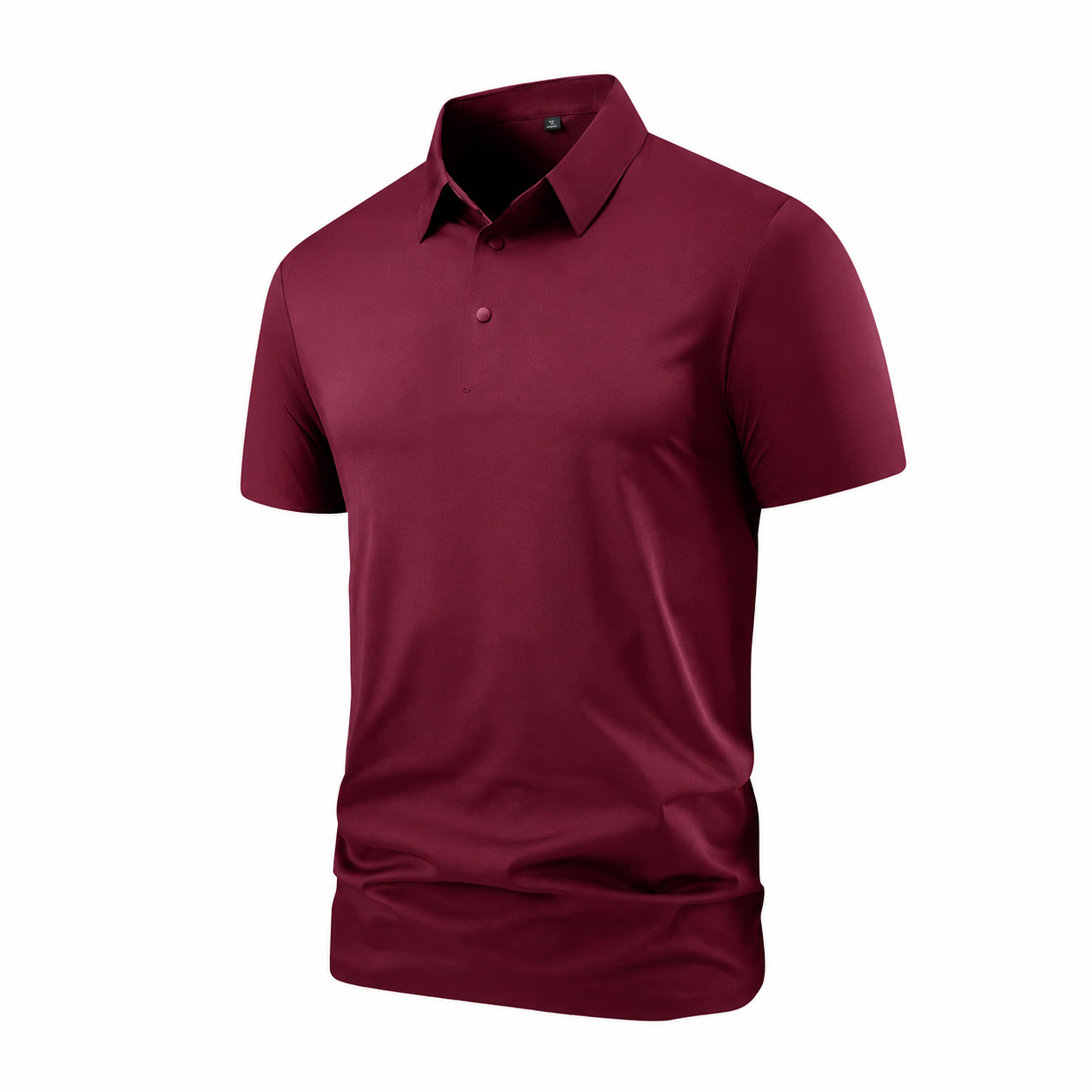 Men’s Solid Color Short Sleeve Polo Shirt – Casual Collared Top – Sizes S–5XL