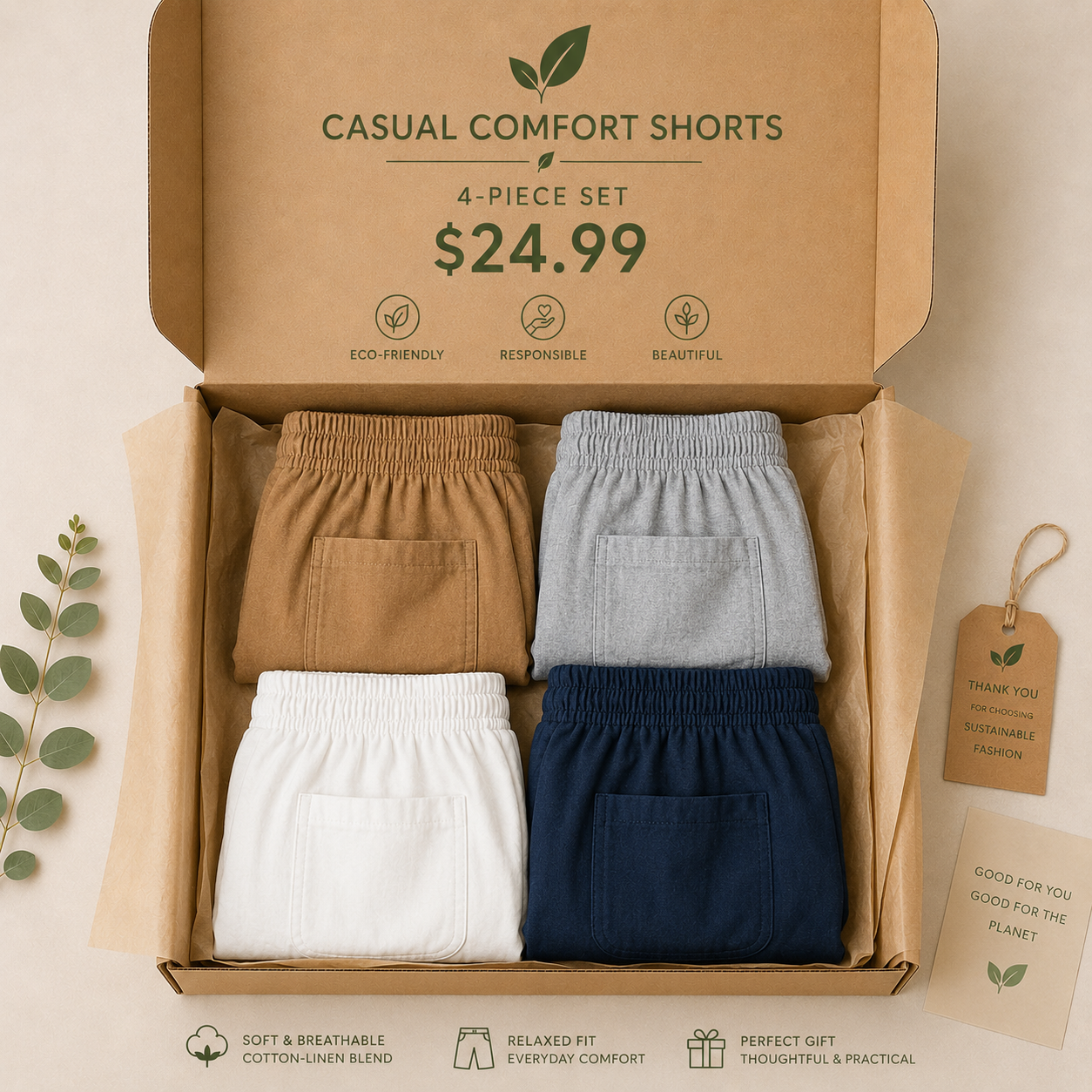 Seasonal Clearance Sale🔥8-PackOnly 29.99 Casual High-Waist Elastic Pocket Shorts – Summer Comfort for Women