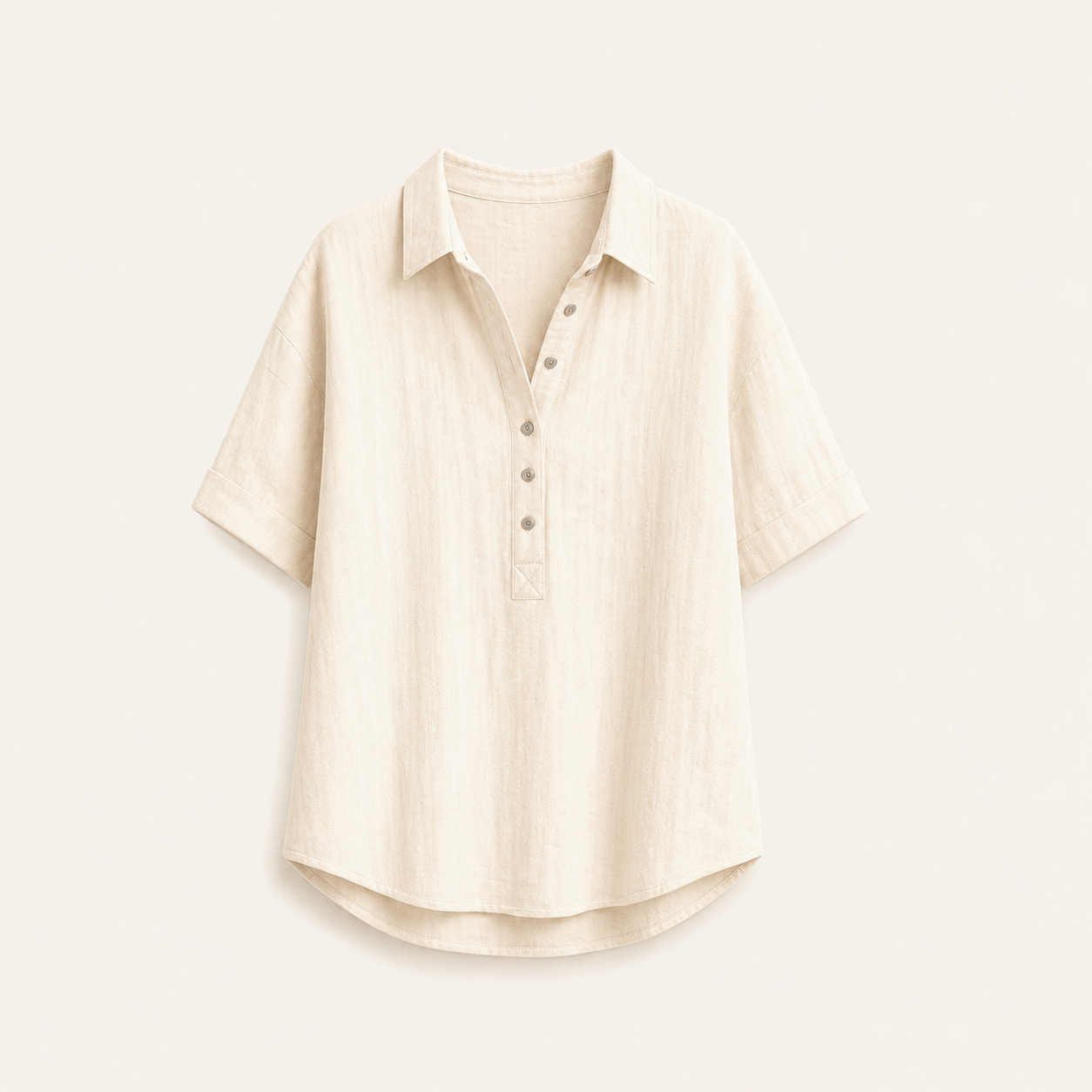 Seasonal Clearance Sale🔥12-PackOnly $32.9    Women’s Short Sleeve Henley Blouse – 12-Pack