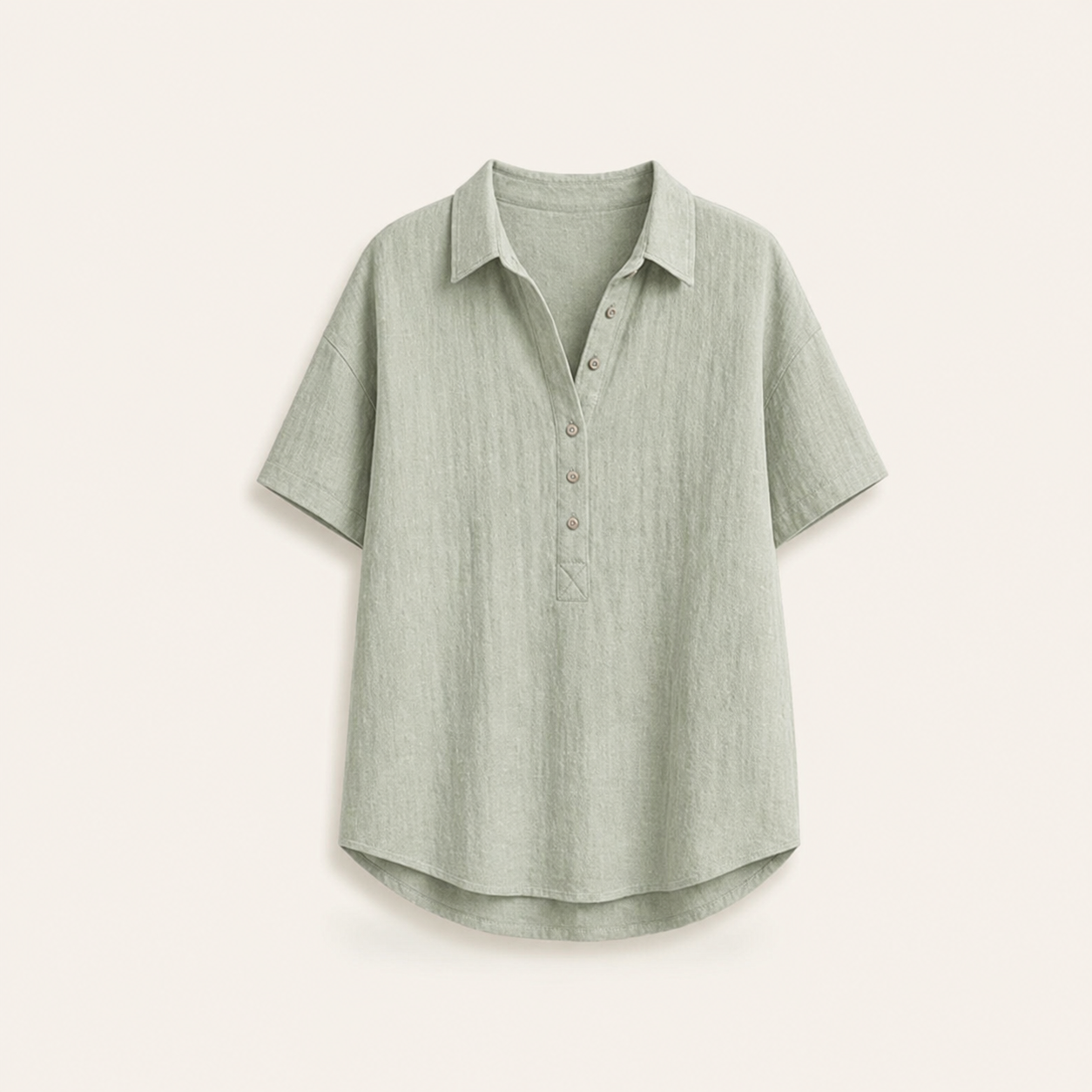 Seasonal Clearance Sale🔥12-PackOnly $32.9    Women’s Short Sleeve Henley Blouse – 12-Pack