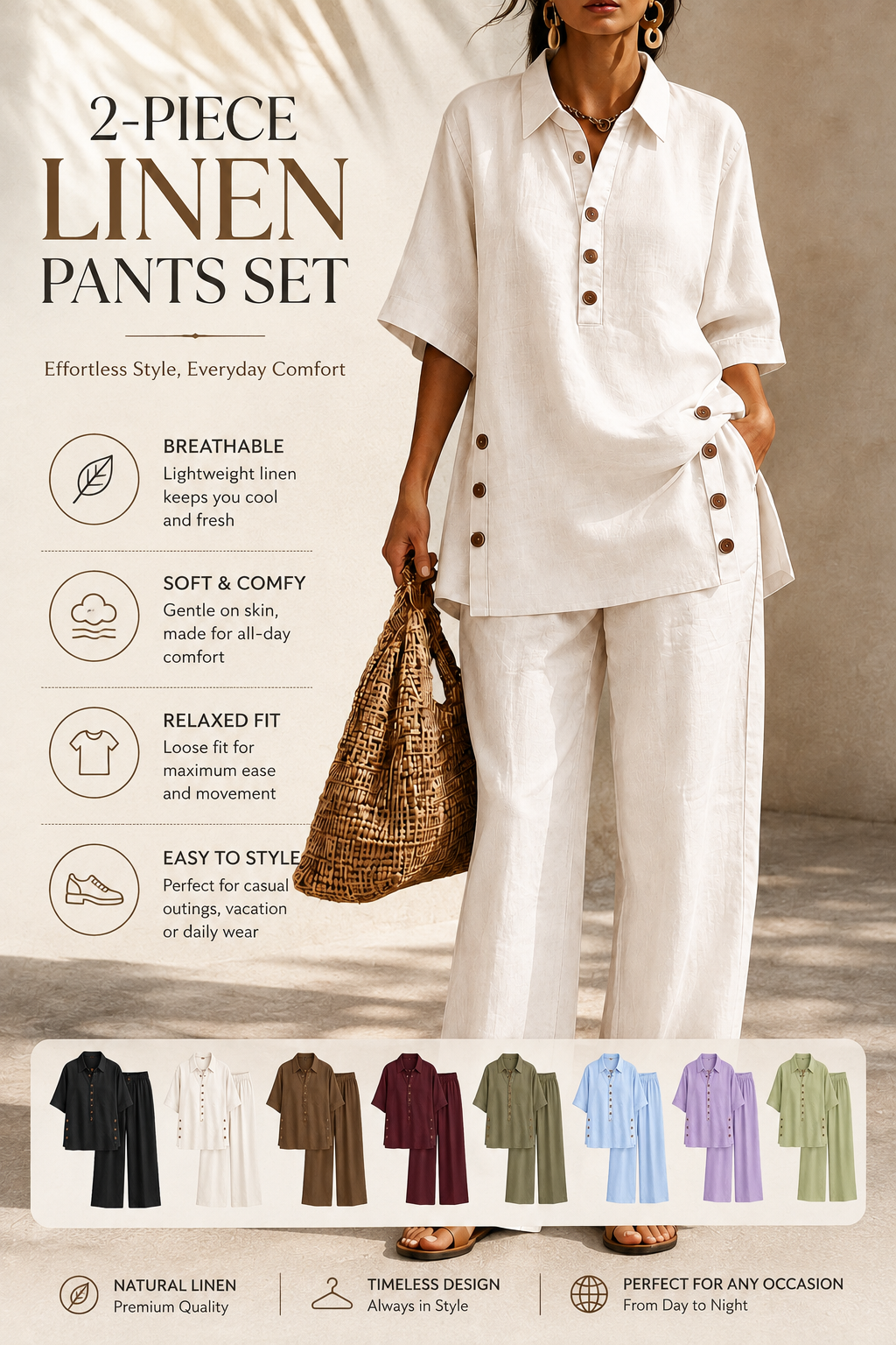 ⏰Seasonal Clearance Sale🔥10-PackOnly $36.9      Women’s Casual 2-Piece Set
