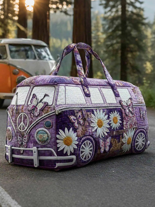 🔥LAST DAY 90% OFF✨Hippie Van Quilted Duffle Bag