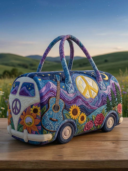 🔥LAST DAY 90% OFF✨Hippie Van Quilted Duffle Bag