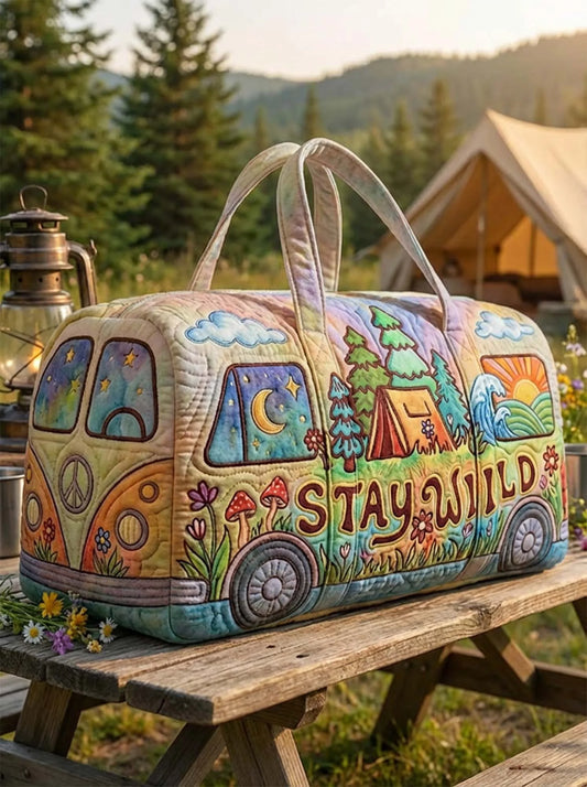 🔥LAST DAY 90% OFF✨Hippie Van Quilted Duffle Bag