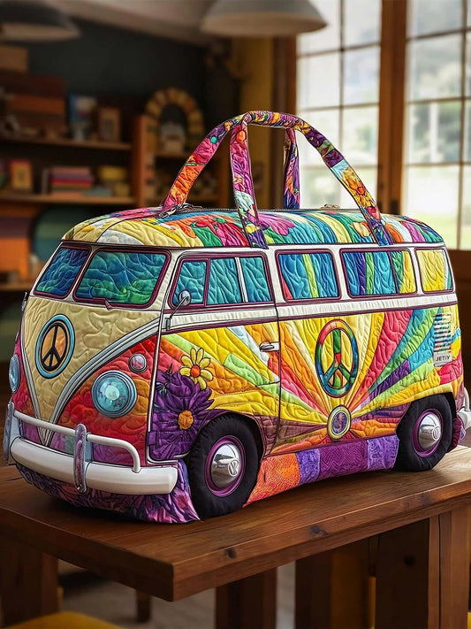 🔥LAST DAY 90% OFF✨Hippie Van Quilted Duffle Bag