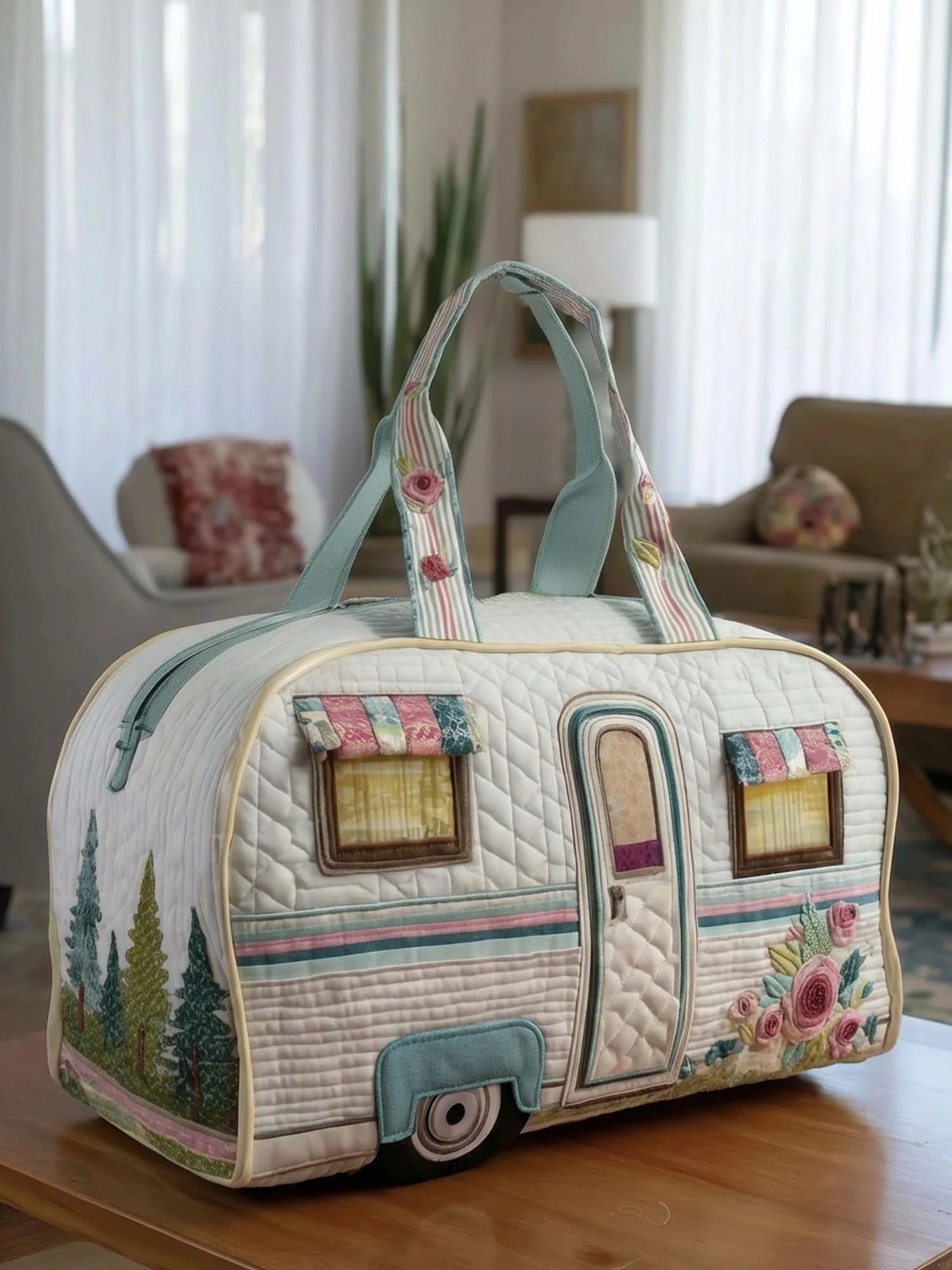 🔥LAST DAY 90% OFF✨Hippie Van Quilted Duffle Bag