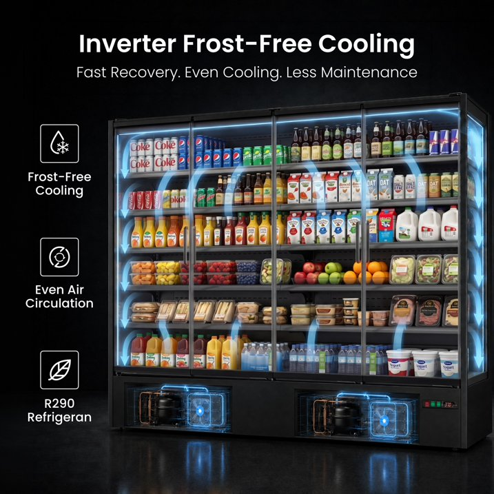 Yeego 91.3 Cu.Ft Commercial Beverage Refrigerator