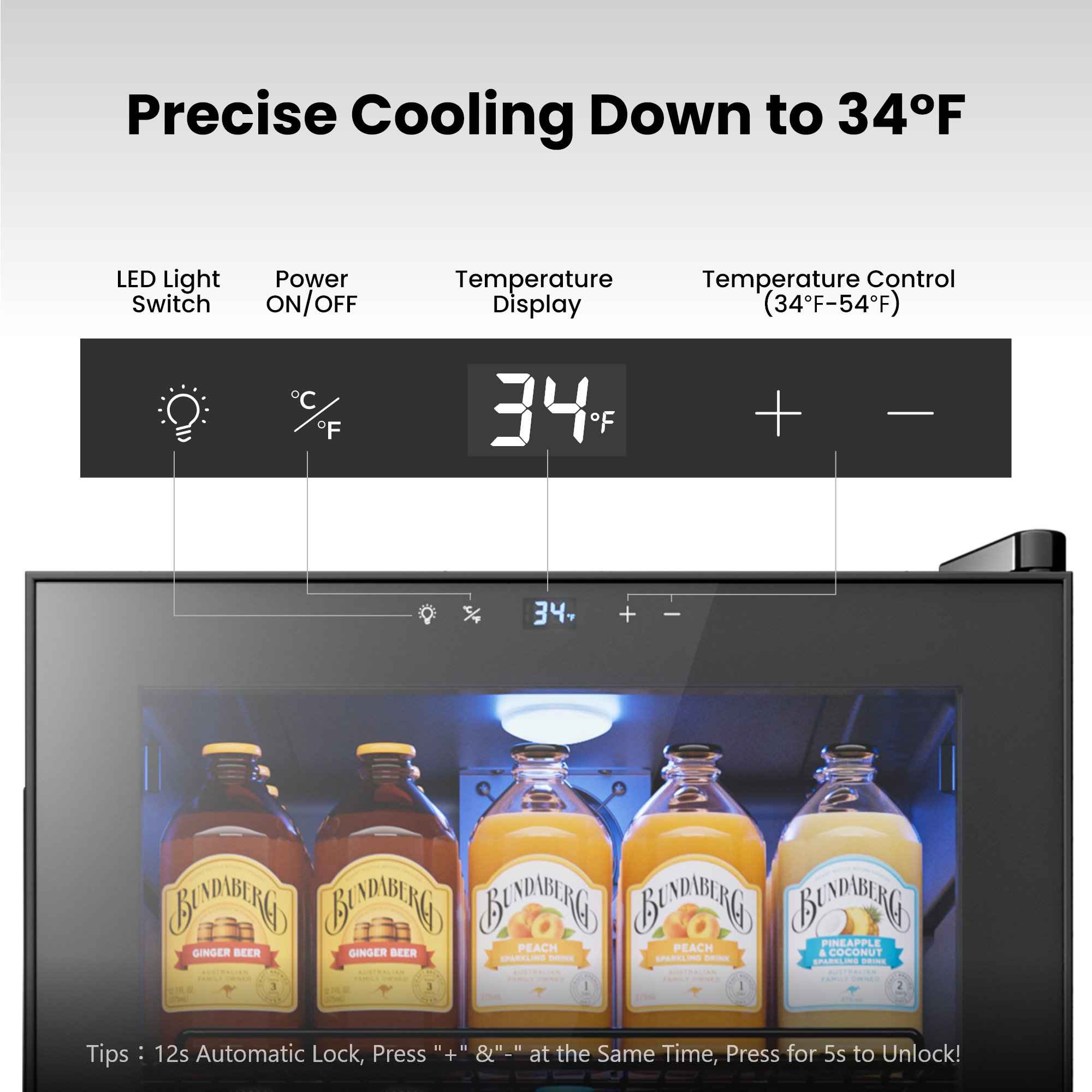 Yamix 3.4 cu.ft. , 136 Can Beverage Refrigerator