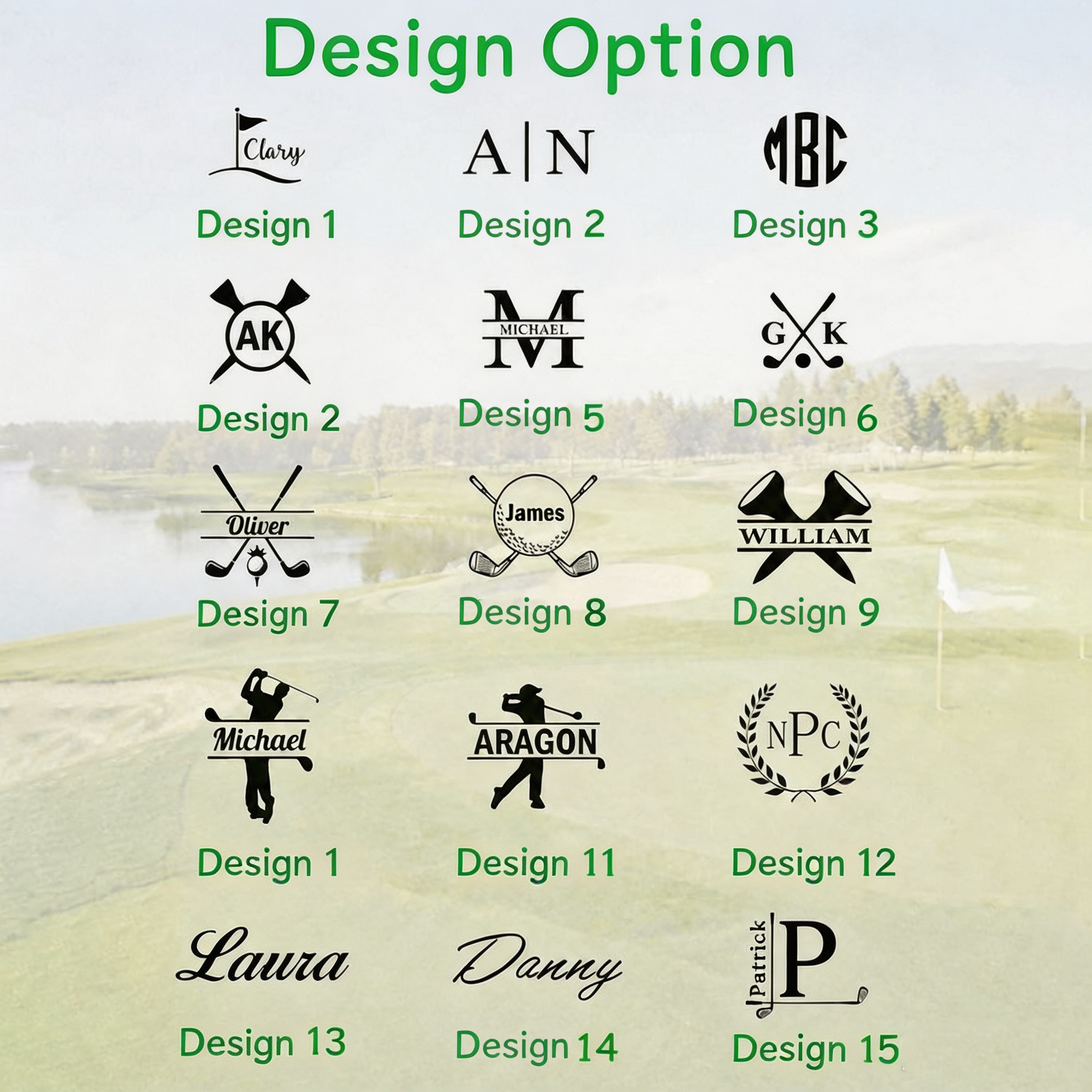 Personalized Golf Club Headcover, Custom Leather Driver Cover, Monogram Embroidered Golf Gift for Dad or Golf Lover, Golf Accessories