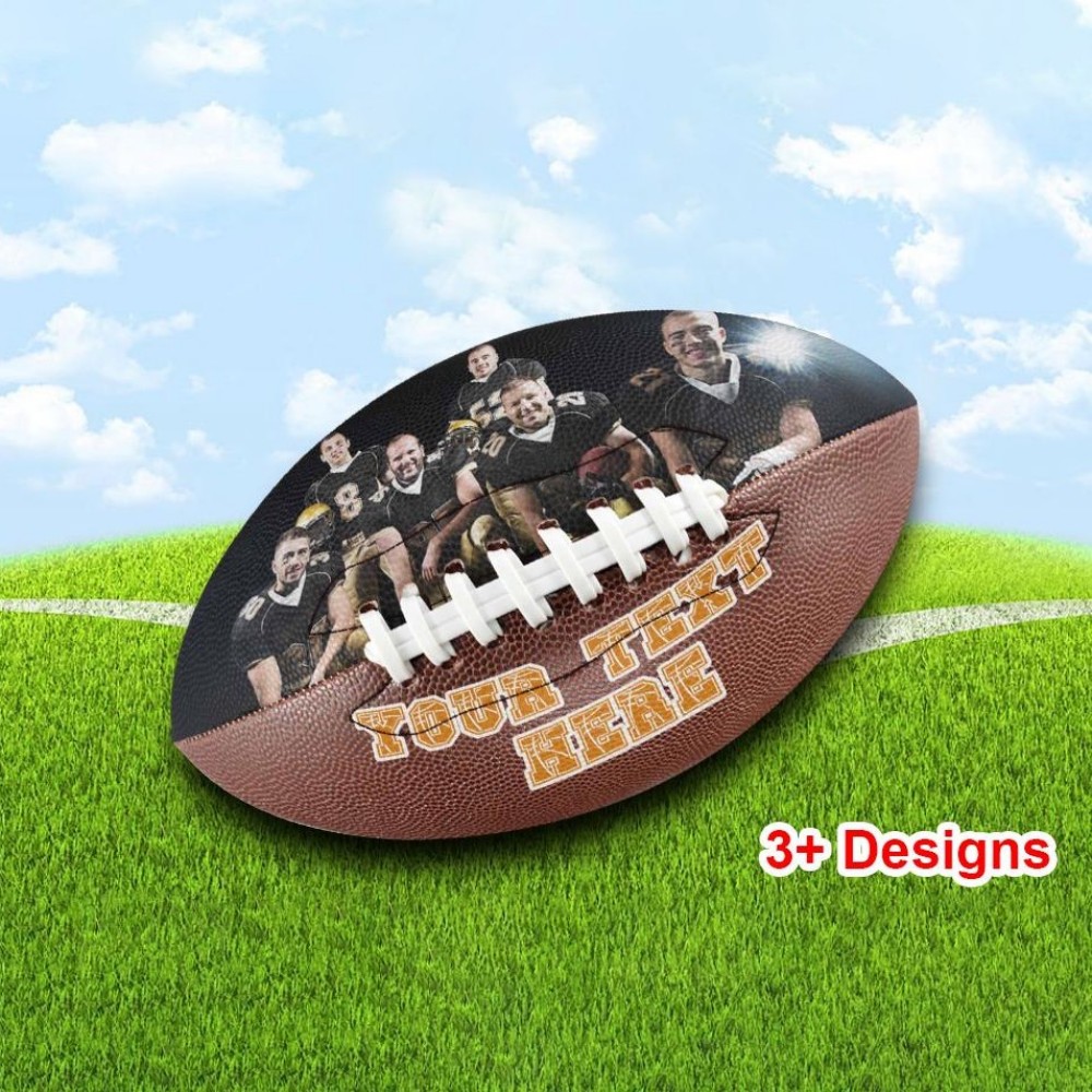 Custom Photo Football: Personalized Team Gift, Coach Keepsake