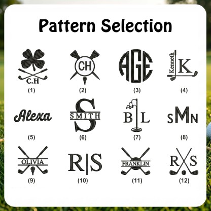 Personalized Golf Club Headcover, Custom Leather Driver Cover, Monogram Embroidered Golf Gift for Dad or Golf Lover, Golf Accessories