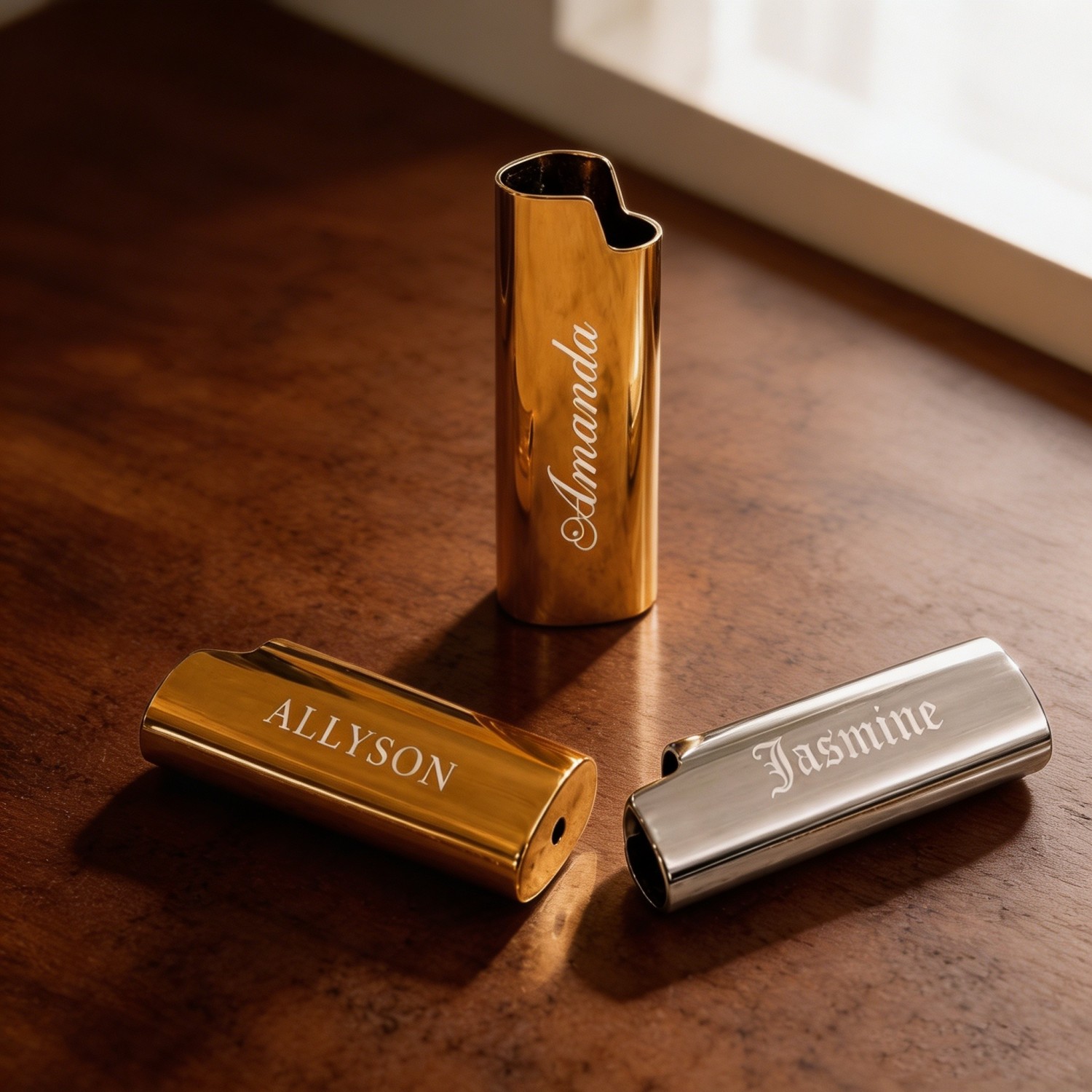 Personalized BIC Lighter Case, Custom Engraved Lighter Holder, Monogram Bridesmaid Gift, Bridesmaid Proposal Gift, Personalized Gift for Her