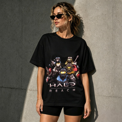 Halo: Reach Noble Team Graphic T-Shirt – Legendary Spartan Gaming Tee