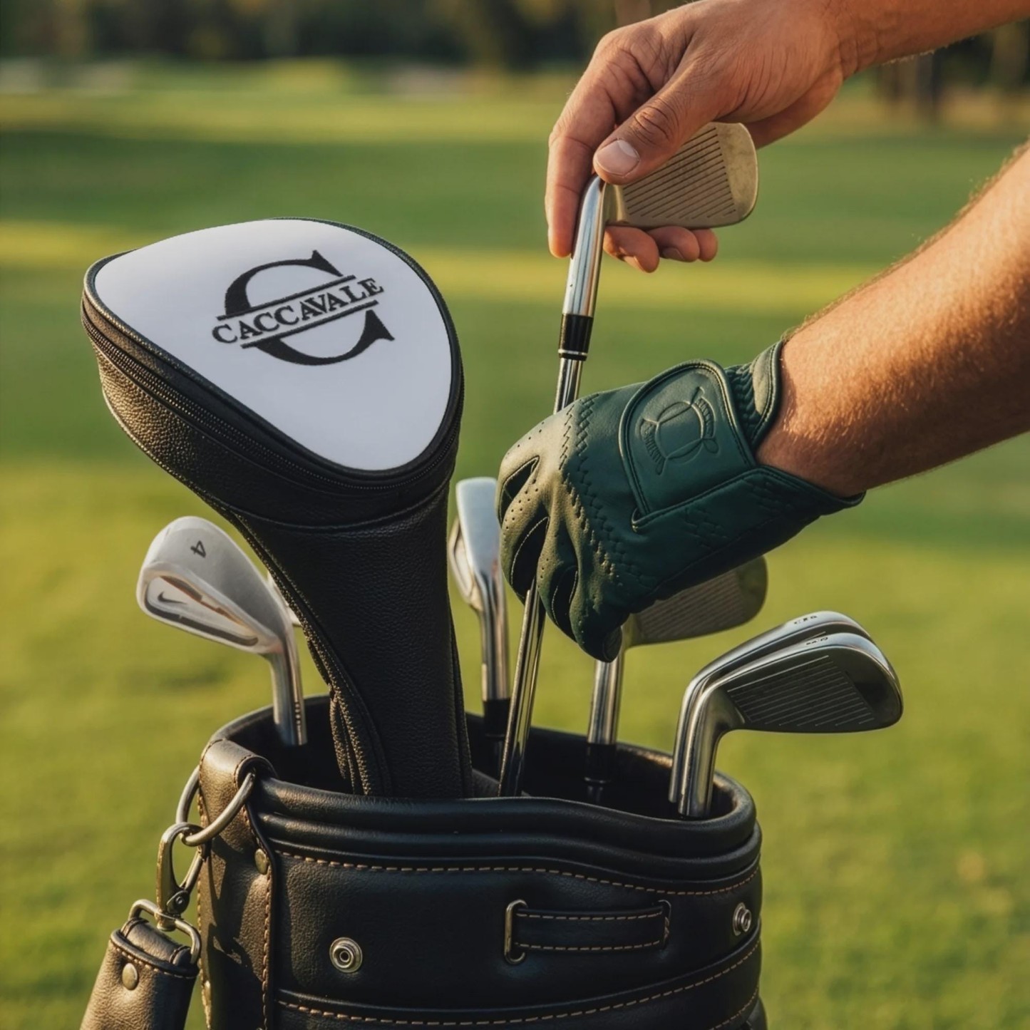 Personalized Golf Club Headcover, Custom Leather Driver Cover, Monogram Embroidered Golf Gift for Dad or Golf Lover, Golf Accessories