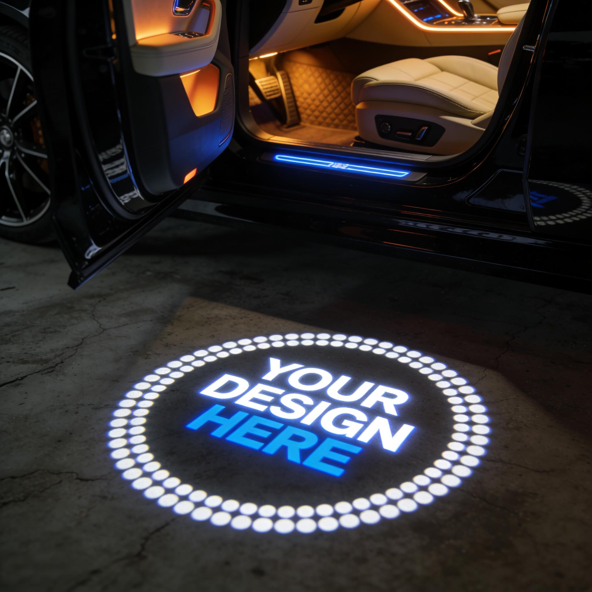 Personalized Photo Car Door Projector Lights,Drive Safe Dad, Set of 2 Welcome Lights, Anniversary gift,Car Accessory Gift for Dad, Husband