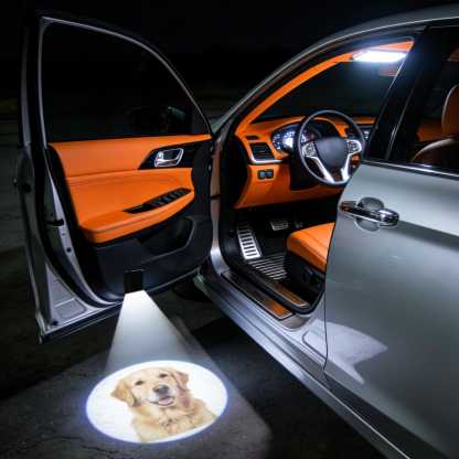 Personalized Photo Car Door Projector Lights,Drive Safe Dad, Set of 2 Welcome Lights, Anniversary gift,Car Accessory Gift for Dad, Husband