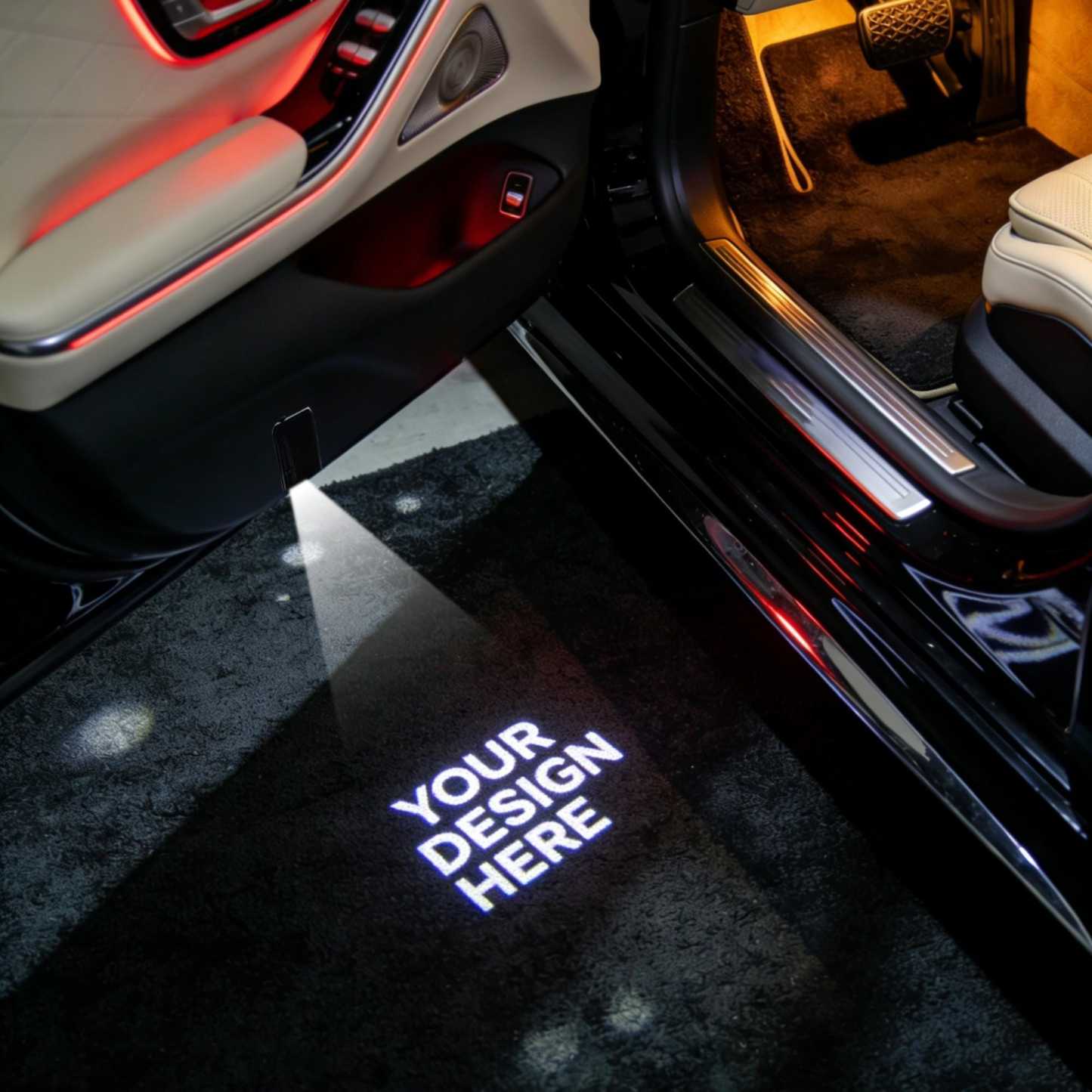 Personalized Photo Car Door Projector Lights,Drive Safe Dad, Set of 2 Welcome Lights, Anniversary gift,Car Accessory Gift for Dad, Husband