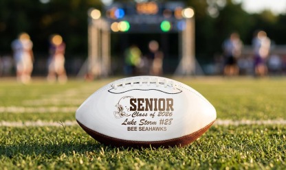 2027 Senior Football Gift Class of 2027 Gift Personalized Football Football Gift Senior Keepsake