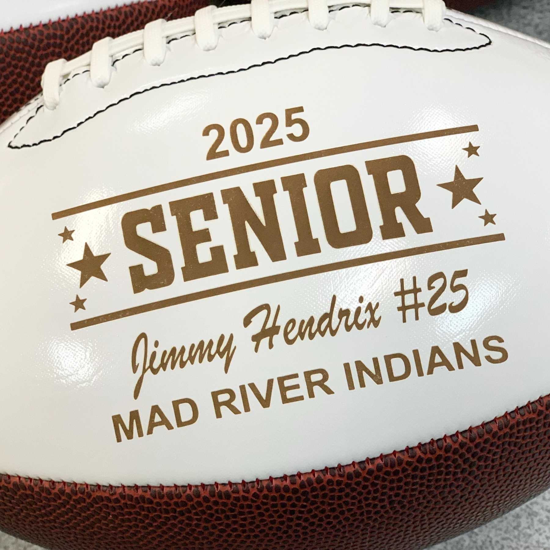 2027 Senior Football Gift Class of 2027 Gift Personalized Football Football Gift Senior Keepsake