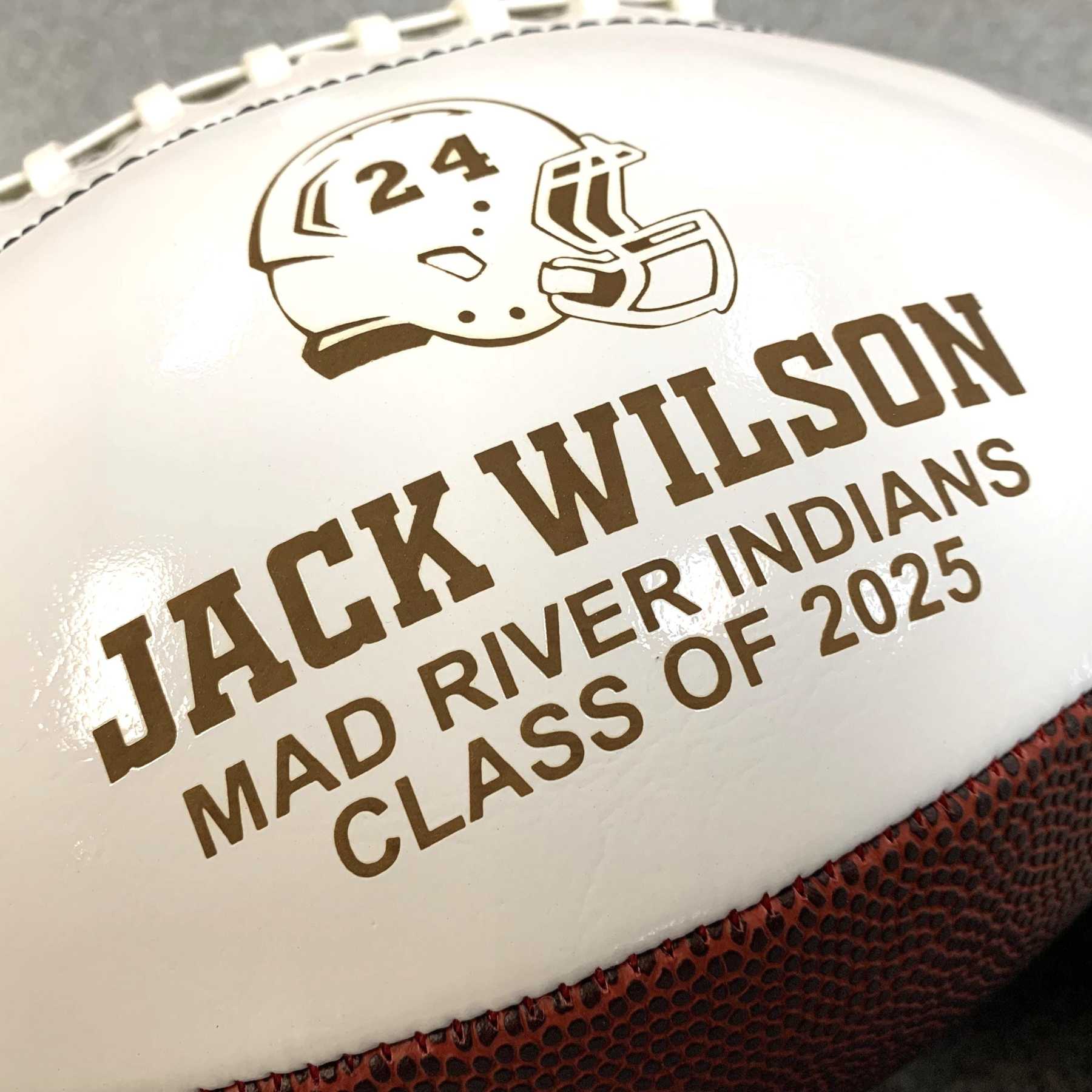 2027 Senior Football Gift Class of 2027 Gift Personalized Football Football Gift Senior Keepsake