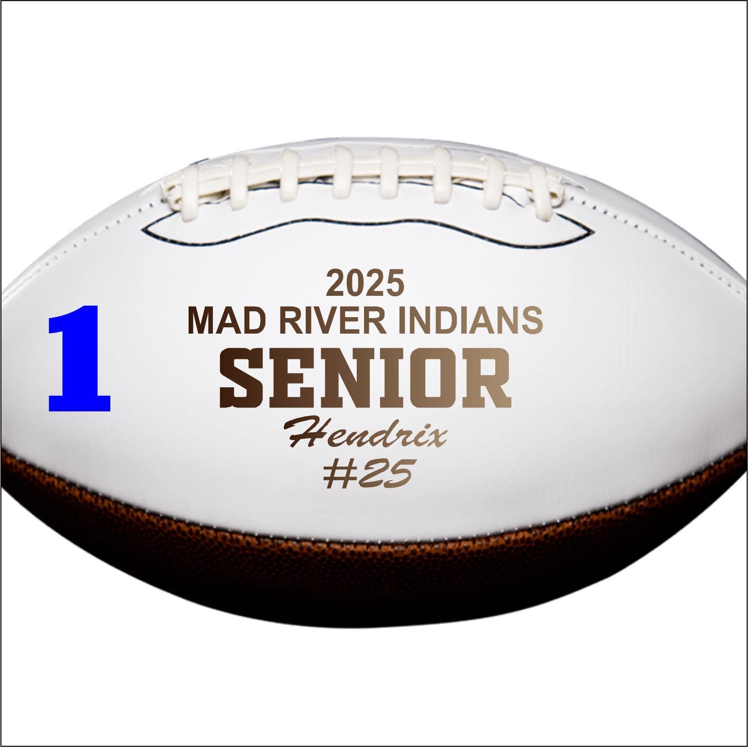2027 Senior Football Gift Class of 2027 Gift Personalized Football Football Gift Senior Keepsake