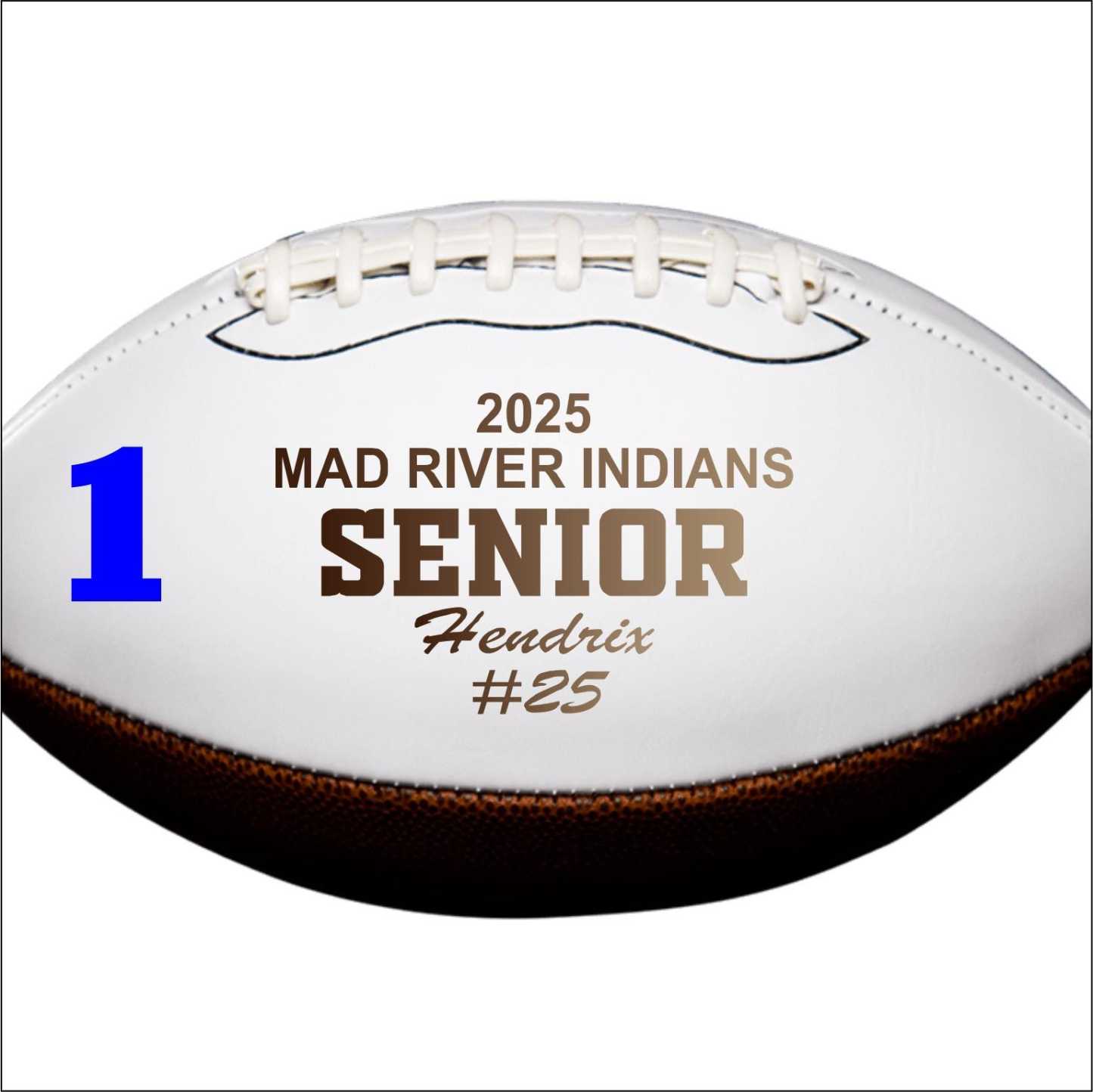 2027 Senior Football Gift Class of 2027 Gift Personalized Football Football Gift Senior Keepsake