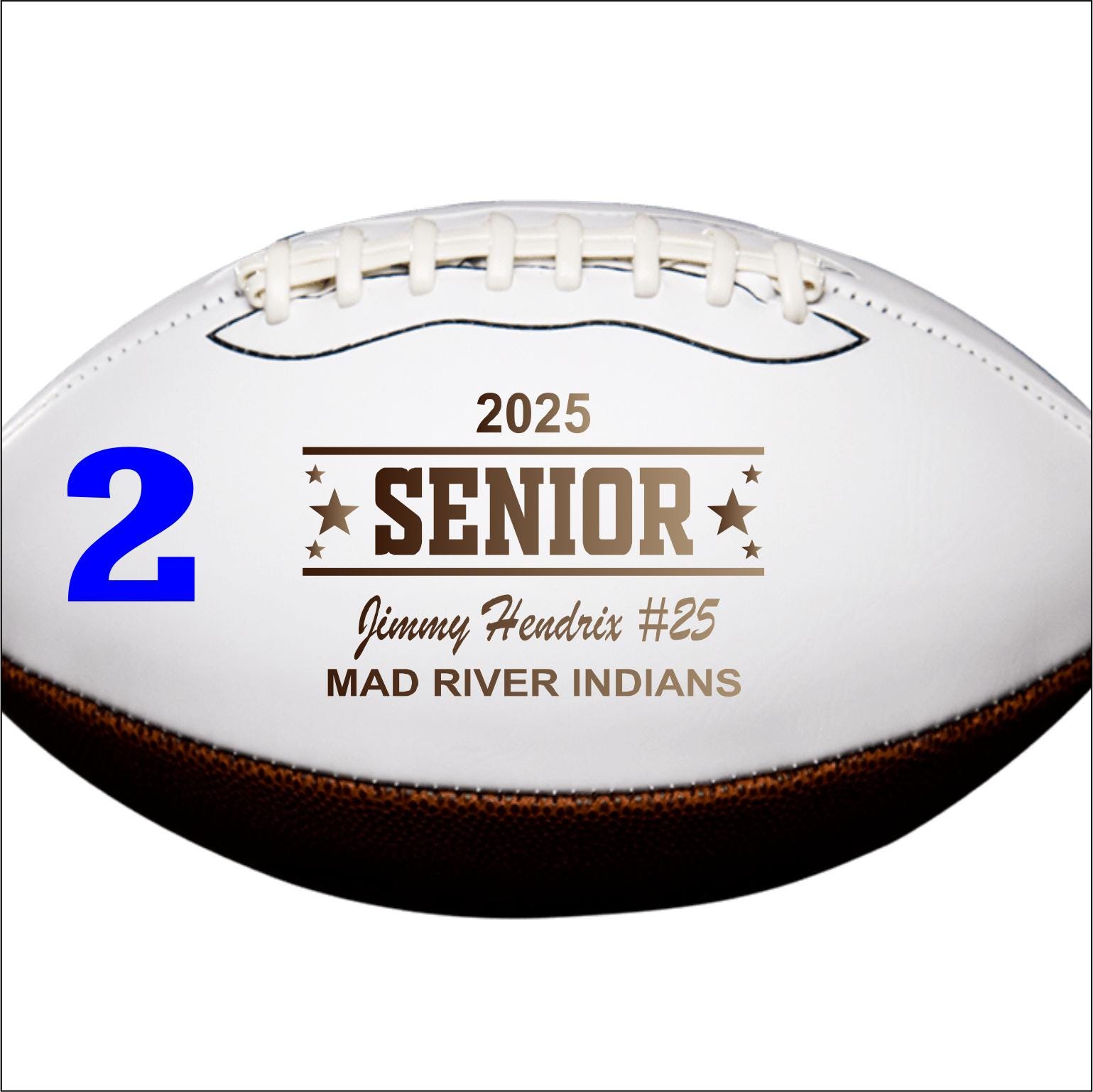 2027 Senior Football Gift Class of 2027 Gift Personalized Football Football Gift Senior Keepsake