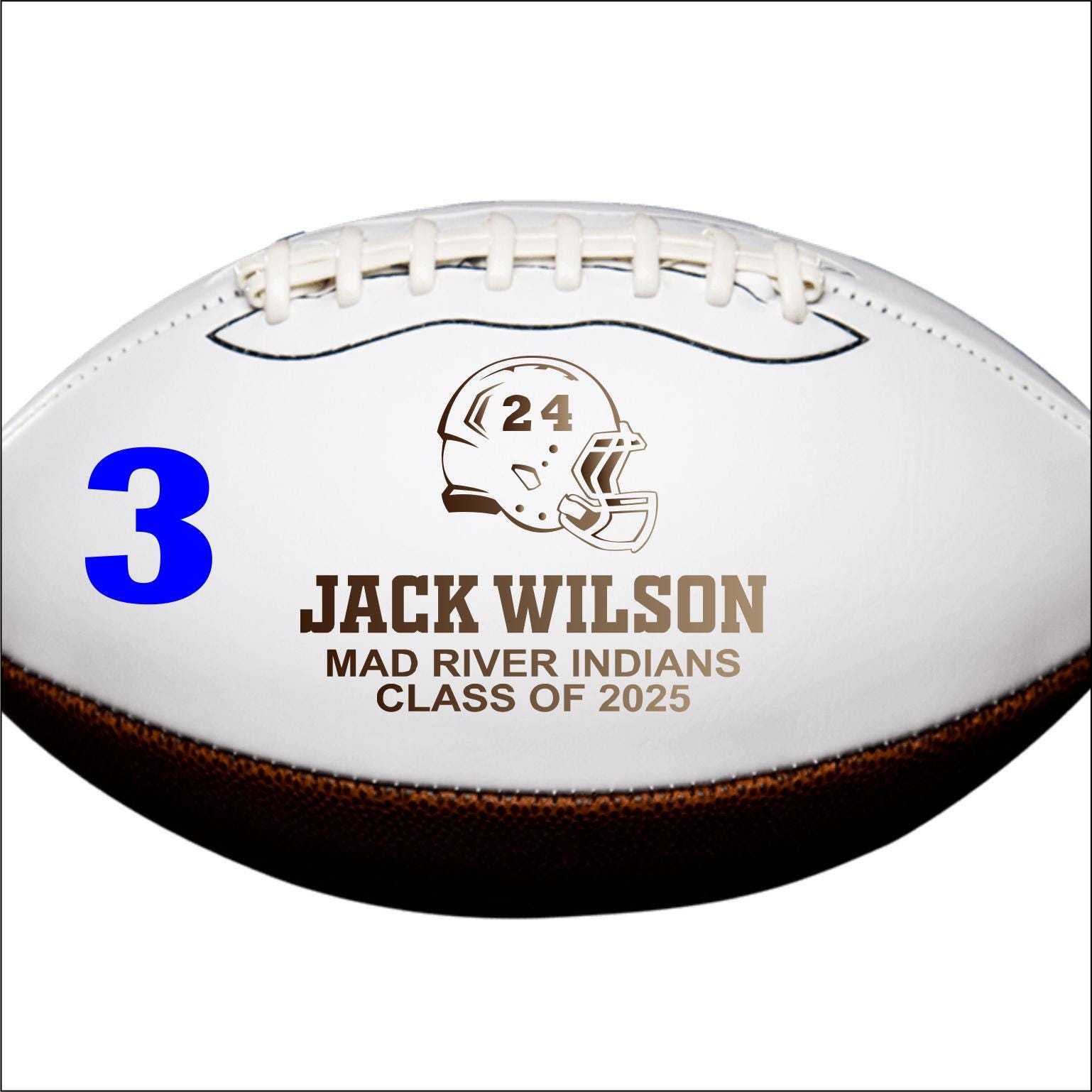 2027 Senior Football Gift Class of 2027 Gift Personalized Football Football Gift Senior Keepsake