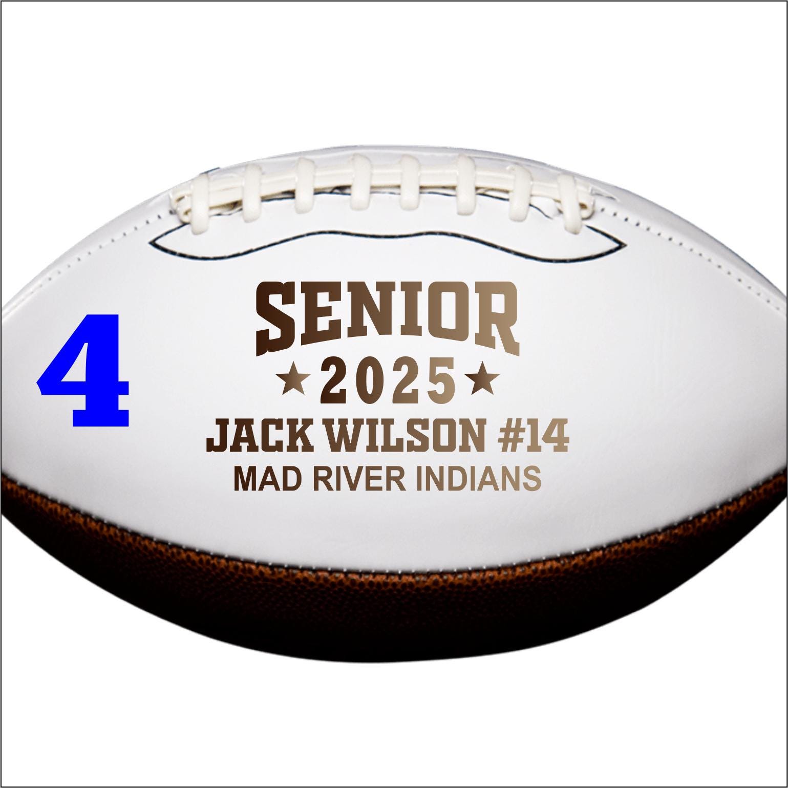 2027 Senior Football Gift Class of 2027 Gift Personalized Football Football Gift Senior Keepsake