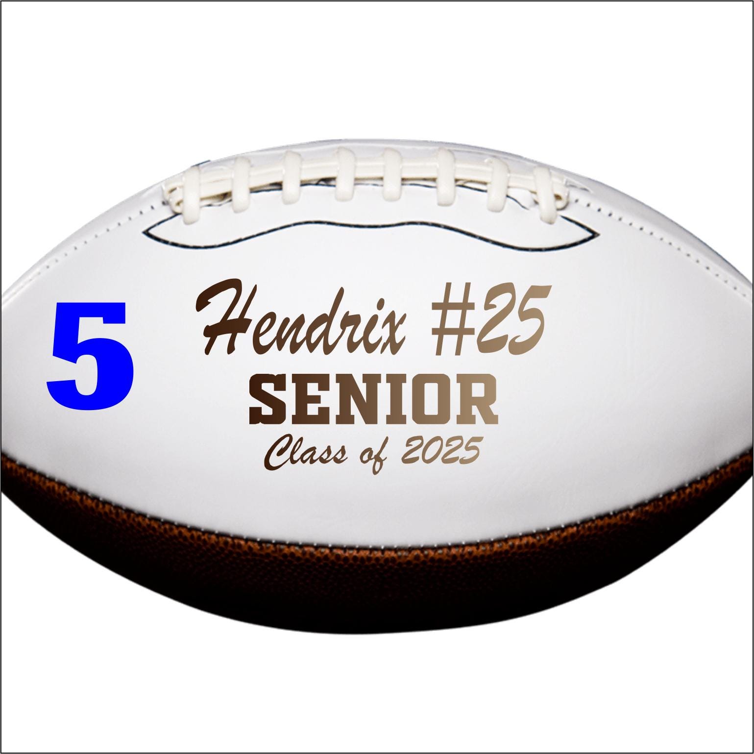 2027 Senior Football Gift Class of 2027 Gift Personalized Football Football Gift Senior Keepsake