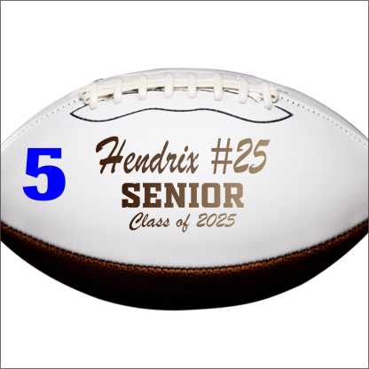2027 Senior Football Gift Class of 2027 Gift Personalized Football Football Gift Senior Keepsake