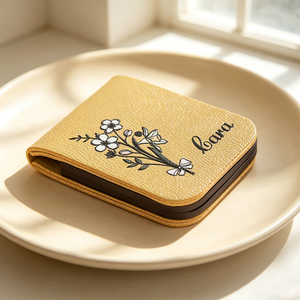 Personalized Birth Flower Magnetic Bookmark Clip with Custom Name, Floral Reading Accessory, Gift for Book Lovers