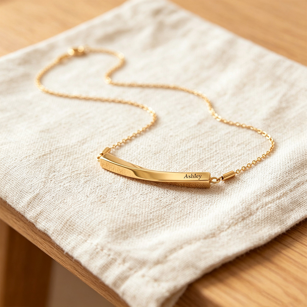 Personalized Cremation Urn Necklace – 14K Gold Plated Memorial Keepsake Jewelry with Custom Engraving