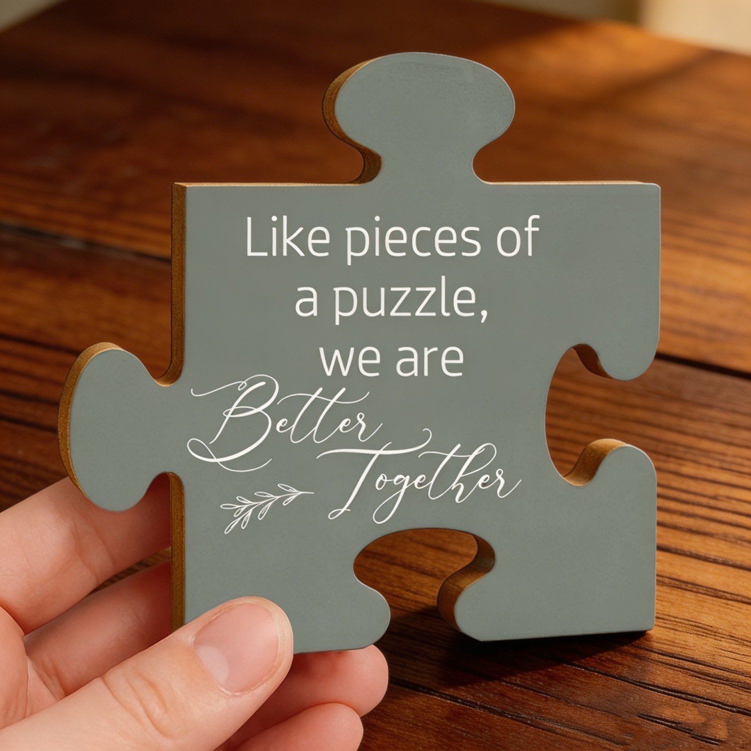 Personalized Puzzle Piece Gift, Thank You Gift for Boss or Mentor, Farewell Coworker Keepsake, Custom Appreciation Gift