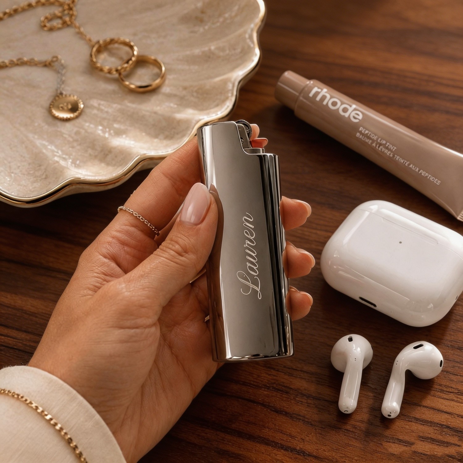 Personalized BIC Lighter Case, Custom Engraved Lighter Holder, Monogram Bridesmaid Gift, Bridesmaid Proposal Gift, Personalized Gift for Her
